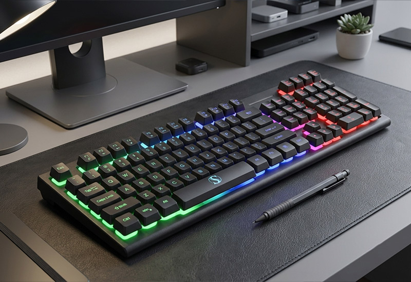 104-Keys-Backlit-Membrane-Keyboard-with-Aluminum-Panel-26-Key-Anti-Ghosting-Multi-Language-Layout-Keyboard-Model-NK-80-Technical-Introduction
