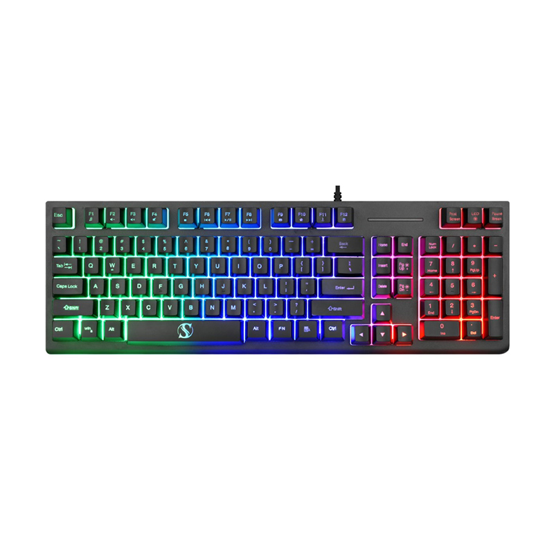 2.4G Wireless Membrane Keyboard with Aluminum Panel Keyboard Model NK80-W