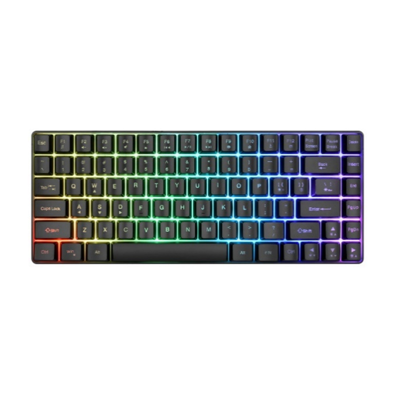 84 Keys RGB Backlit Membrane Keyboard Type-C Detachable Wired 25-Key Anti-Ghosting Keyboard Model KG84