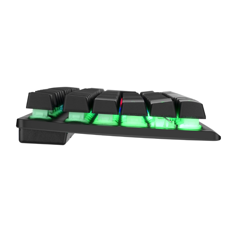 Backlit Membrane Keyboard with Aluminum Panel 26-Key Anti-Ghosting Multi-Language Layout Keyboard Model NK-70