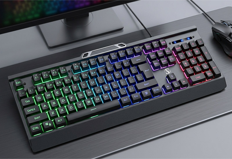 Cost-effective-104-Keys-Backlit-Membrane-Keyboard-with-Metal-Panel-26-Key-Anti-Ghosting-Multi-Language-Layout-Keyboard-Model-NK-85-Technical-Introduction
