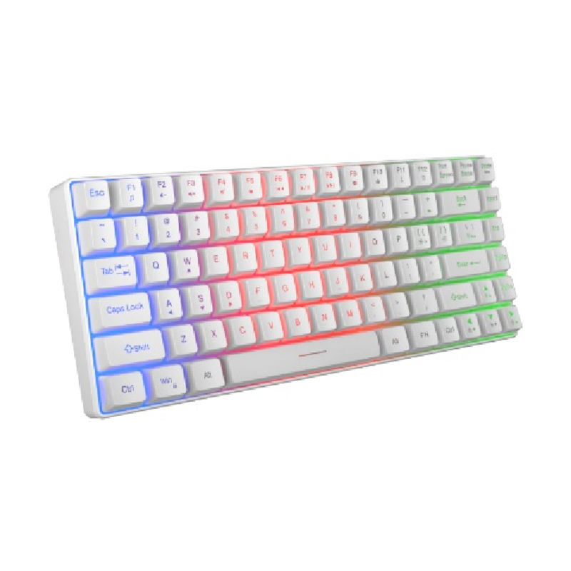 84 Keys RGB Backlit Membrane Keyboard Type-C Detachable Wired 25-Key Anti-Ghosting Keyboard Model KG84