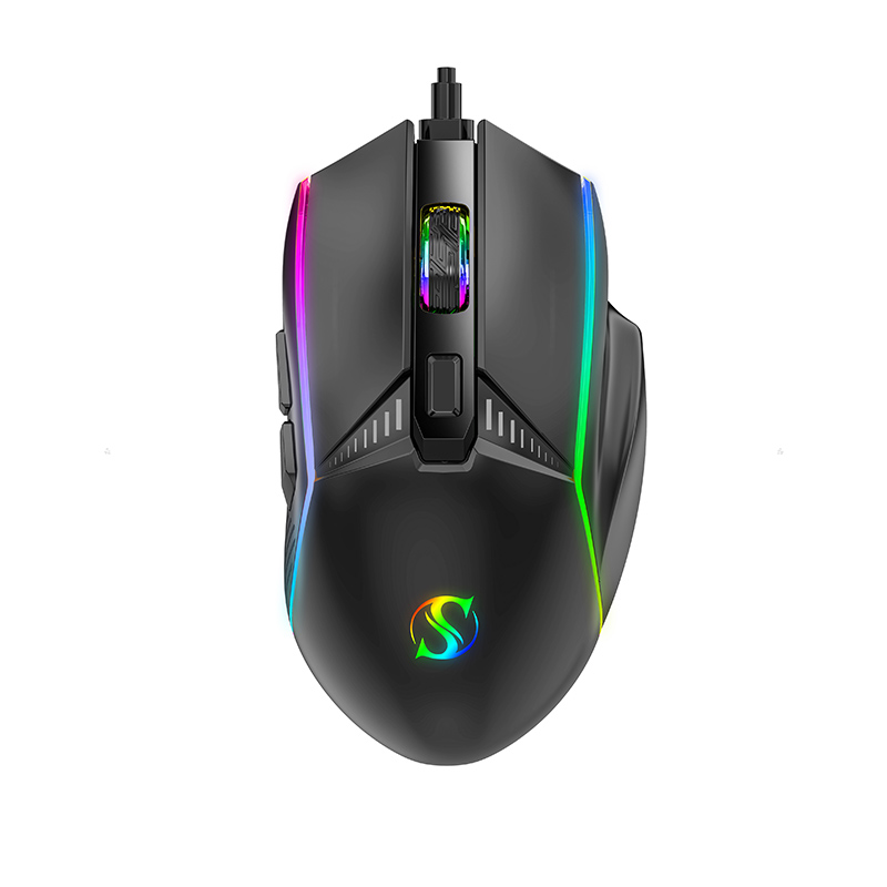 81g Adjustable Weight 6 Keys Side RGB Wired Gaming Mouse 12800DPI Esports Mouse Model G39