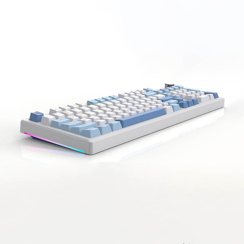 94-Key Gasket Hot-Swappable Triple-Mode Mechanical Keyboard KTT Switches RGB 4000mAh Battery CMK21T