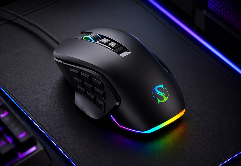 Modular-Gaming-Mouse-with-9-Side-Buttons-&-Replaceable-Wings-12400DPI-RGB-Features-&-Highlights