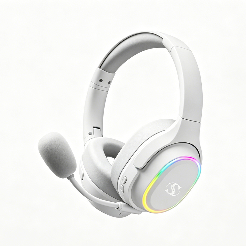 ANC Noise Cancelling Tri-Mode Gaming Headset 40mm Driver Dual Mic 7.1 Surround RGB Headphone Model S200