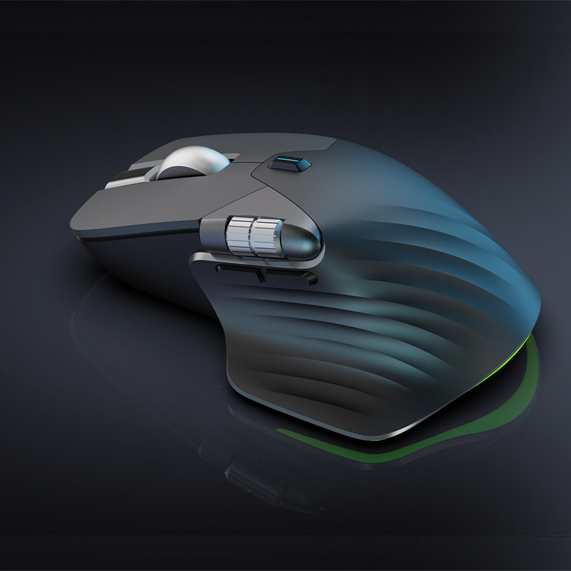 Ergonomic Tri-Mode Gaming Mouse 7 Programmable Keys With Side Scroll Wheel & RGB Model M163