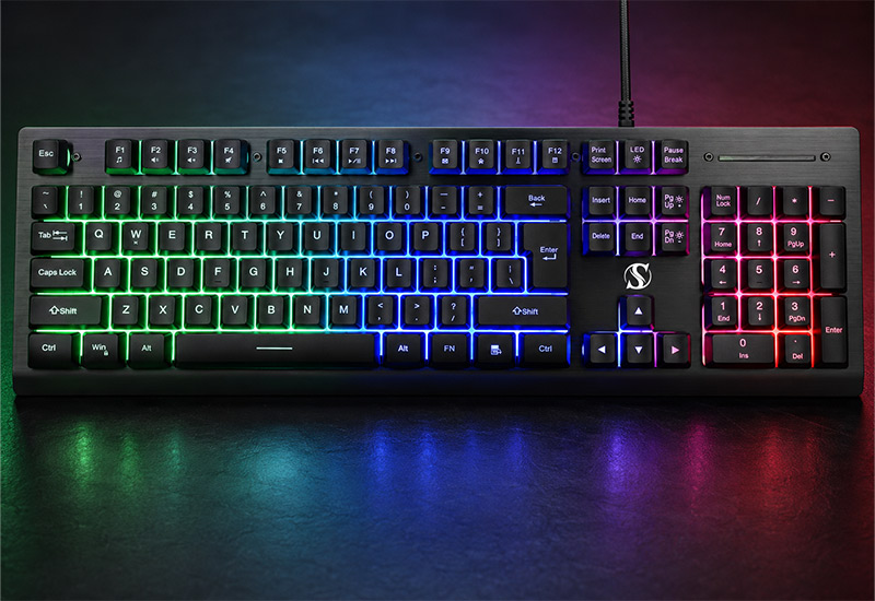 Wireless-104-Keys-Membrane-Keyboard-with-Aluminum-Panel-Keyboard-Model-NK85-W-Key-Selling-Points